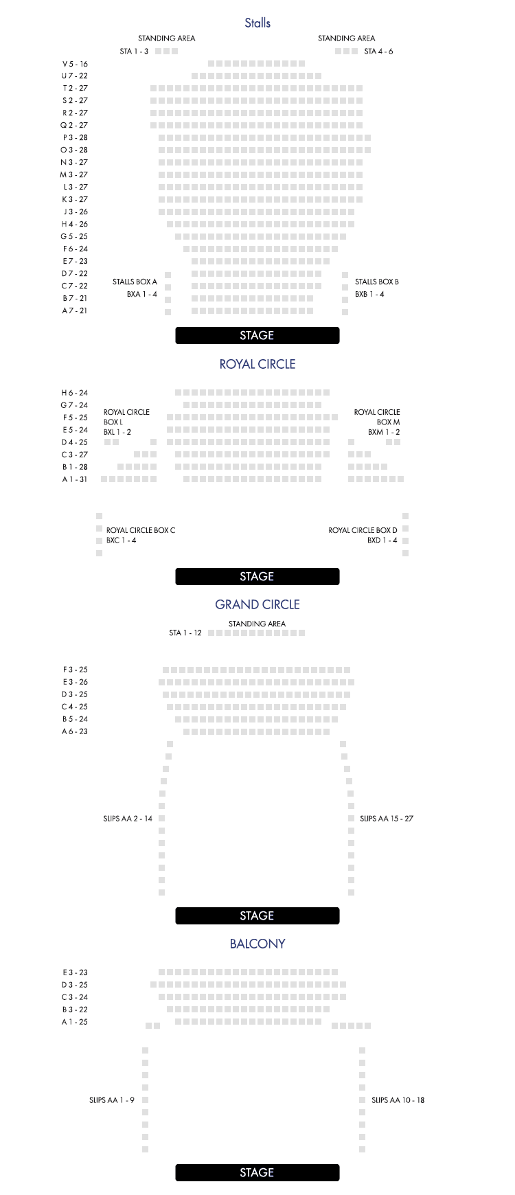 The Night of the Iguana Seating Plan at Noël Coward Theatre The Night of the Iguana Seating Plan at Noël Coward Theatre
