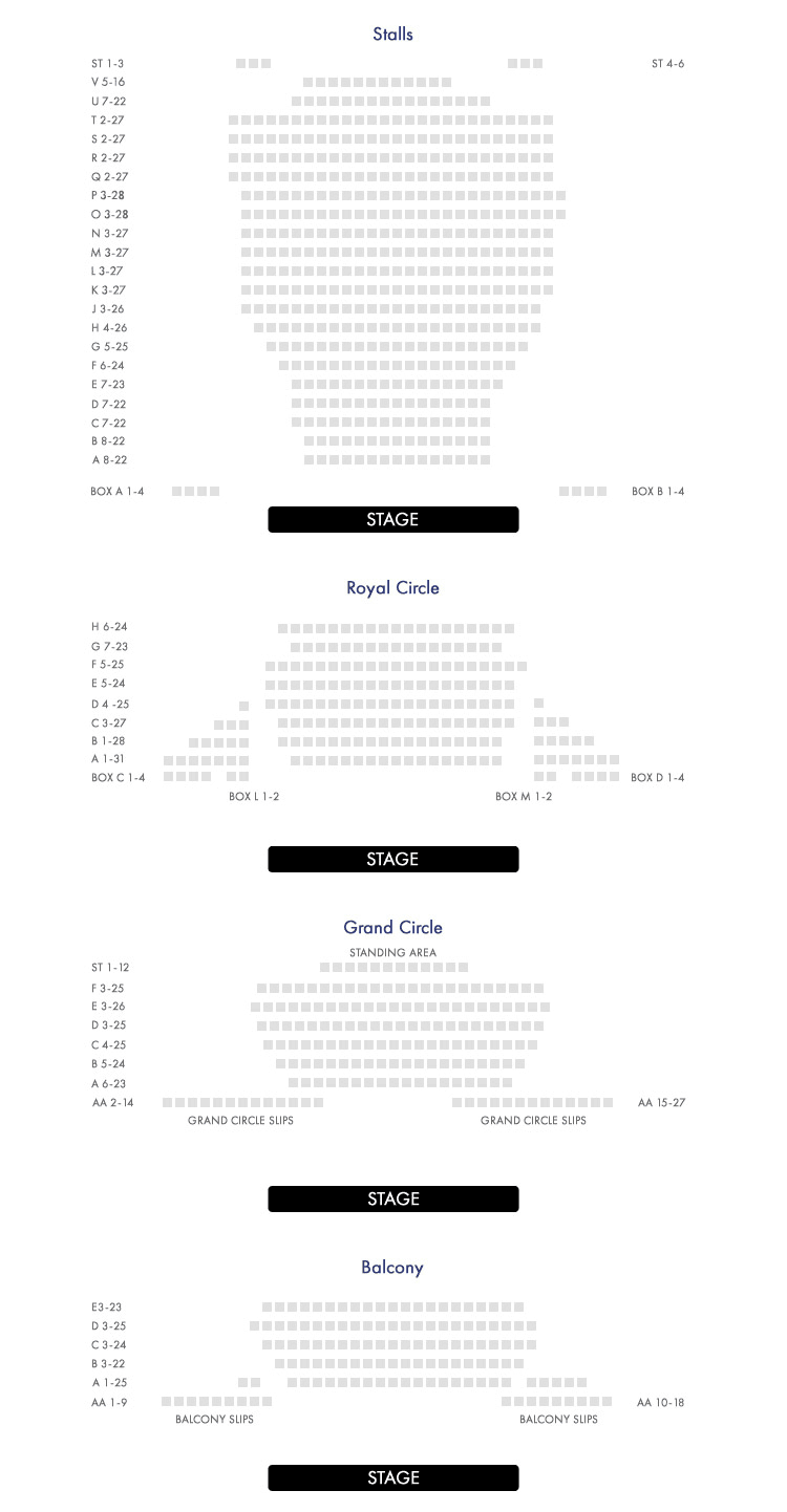 Noel Coward Theatre Seating Chart