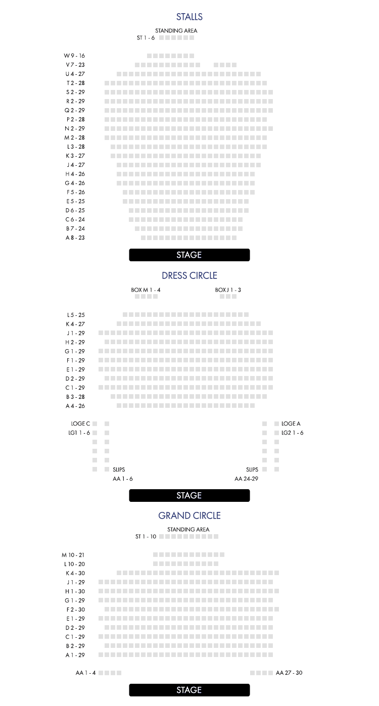 Les Mis Seating Chart