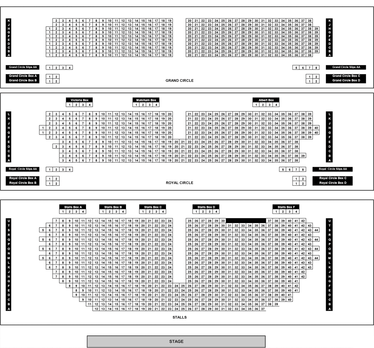 The Coliseum London Seating Chart