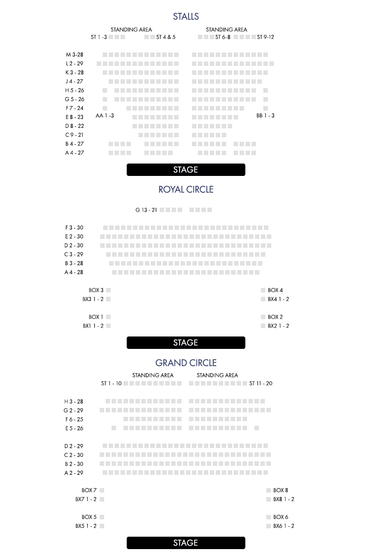 Life of Pi Seating Plan at Wyndham Life of Pi Seating Plan at Wyndham