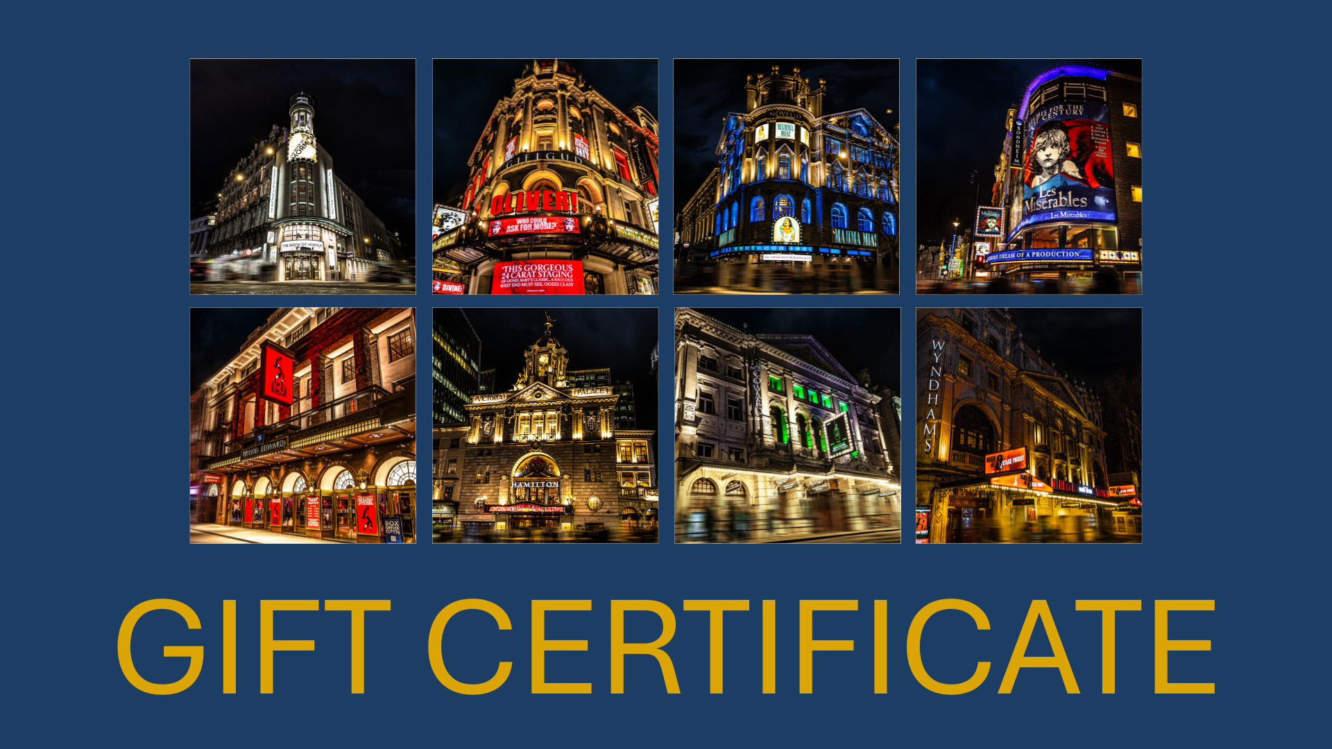 Delfont Mackintosh Theatres Gift Certificates poster