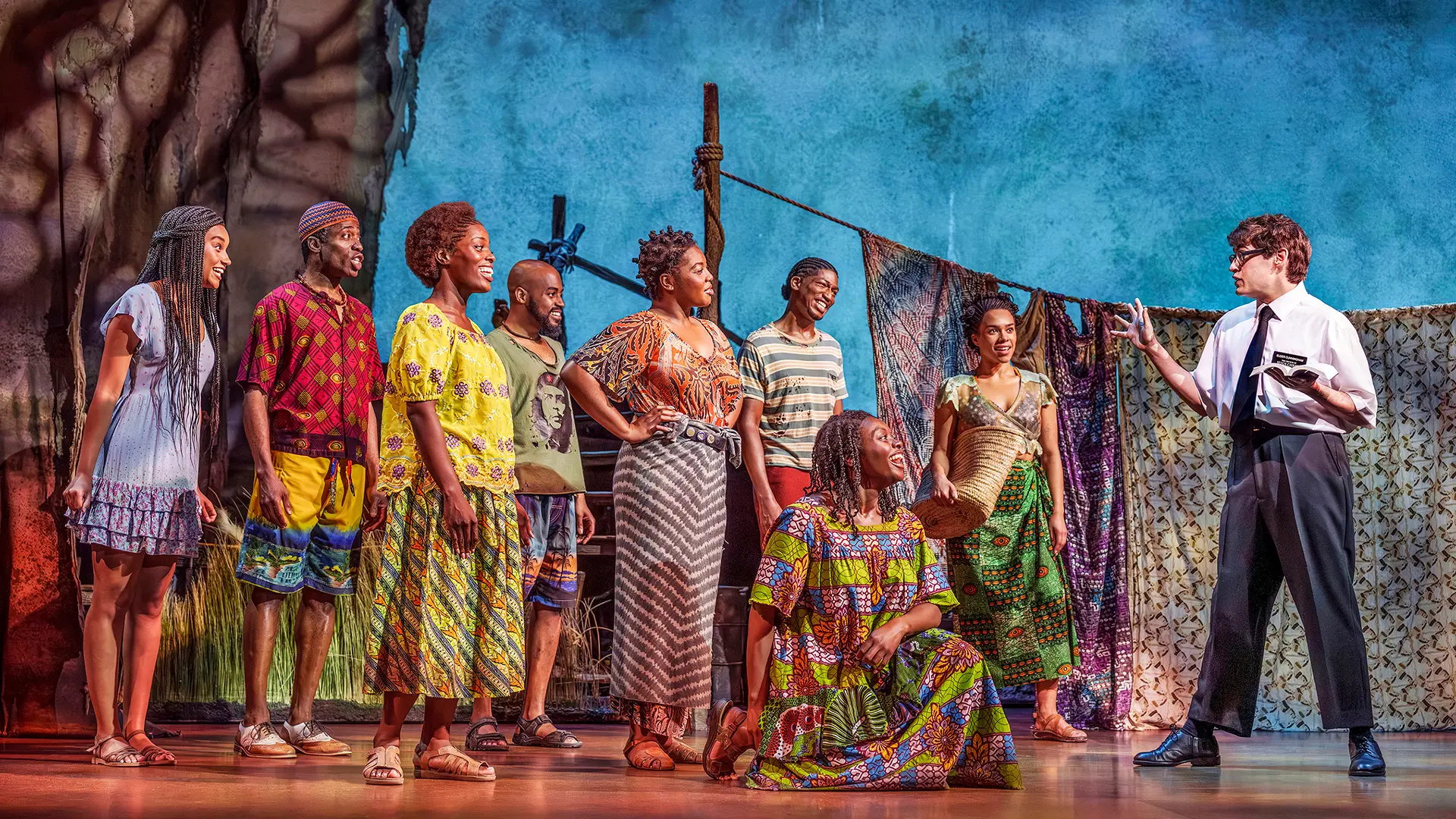 The Book of Mormon London Company. Photography by Paul Coltas