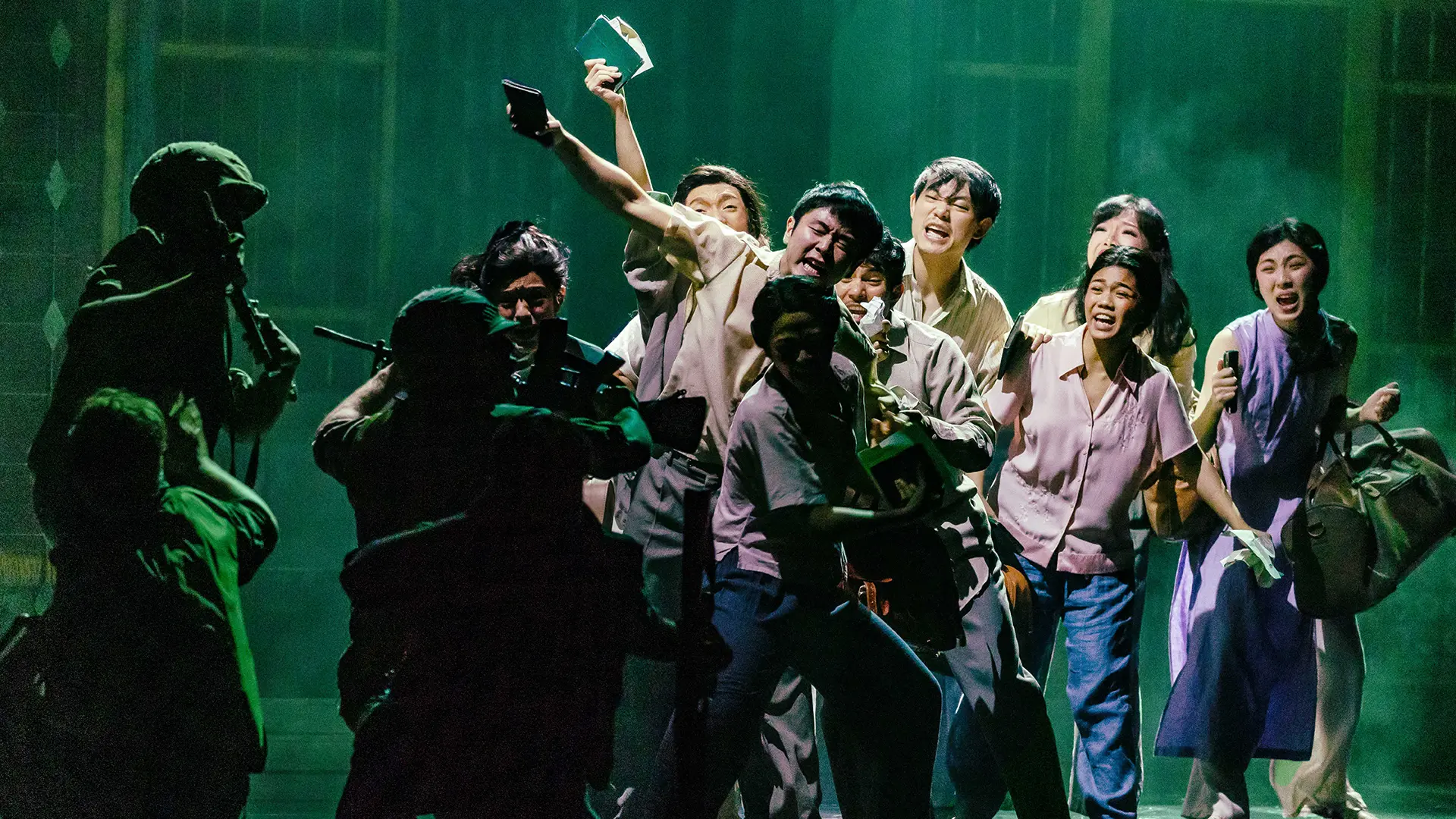 The Company of Miss Saigon. Photography by Danny Kaan