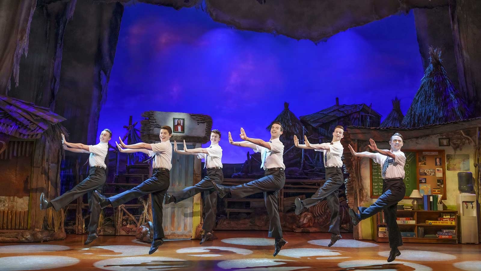 The Book of Mormon London Company. Photography by Johan Persson