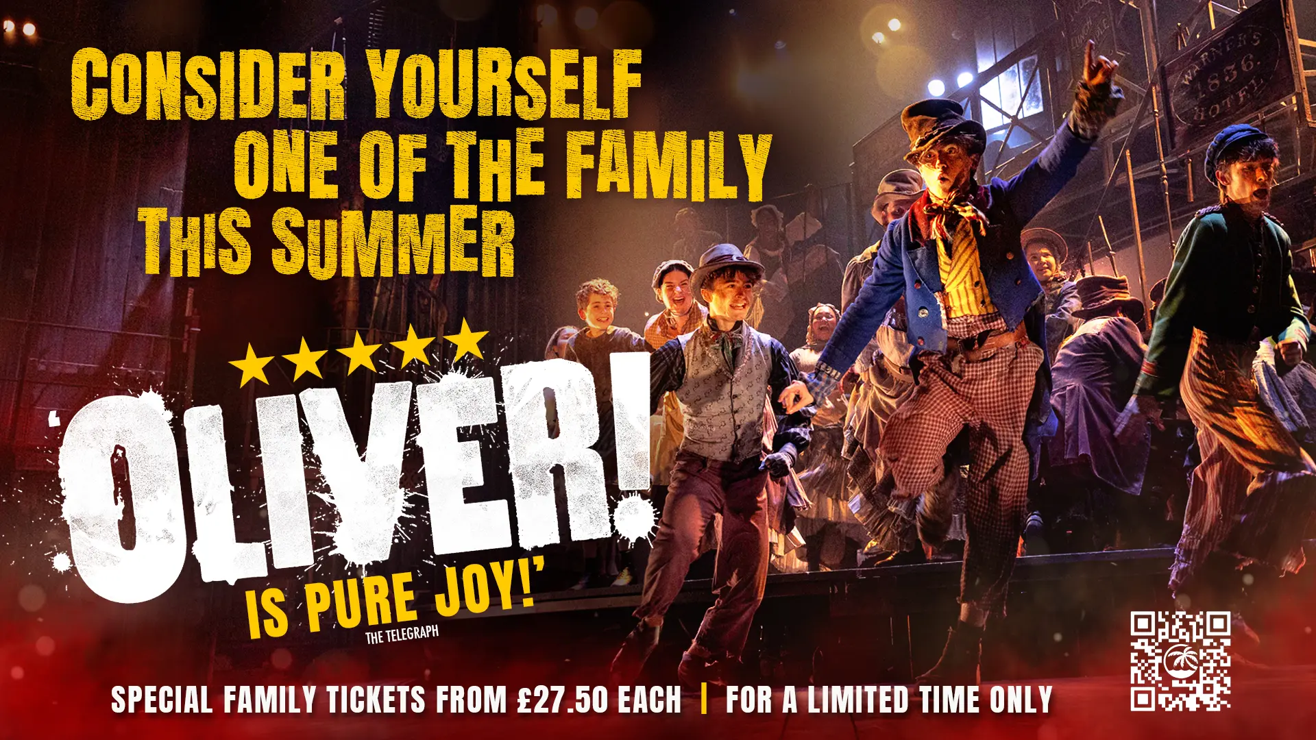 Oliver! Summer Family Tickets poster