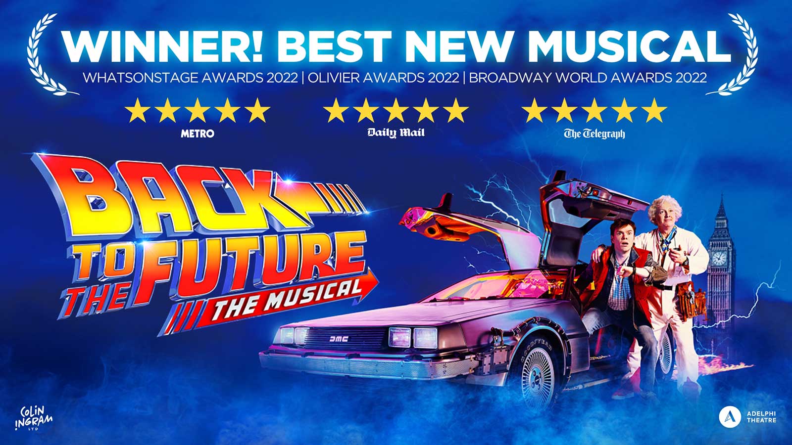 back to the future the musical landscape poster