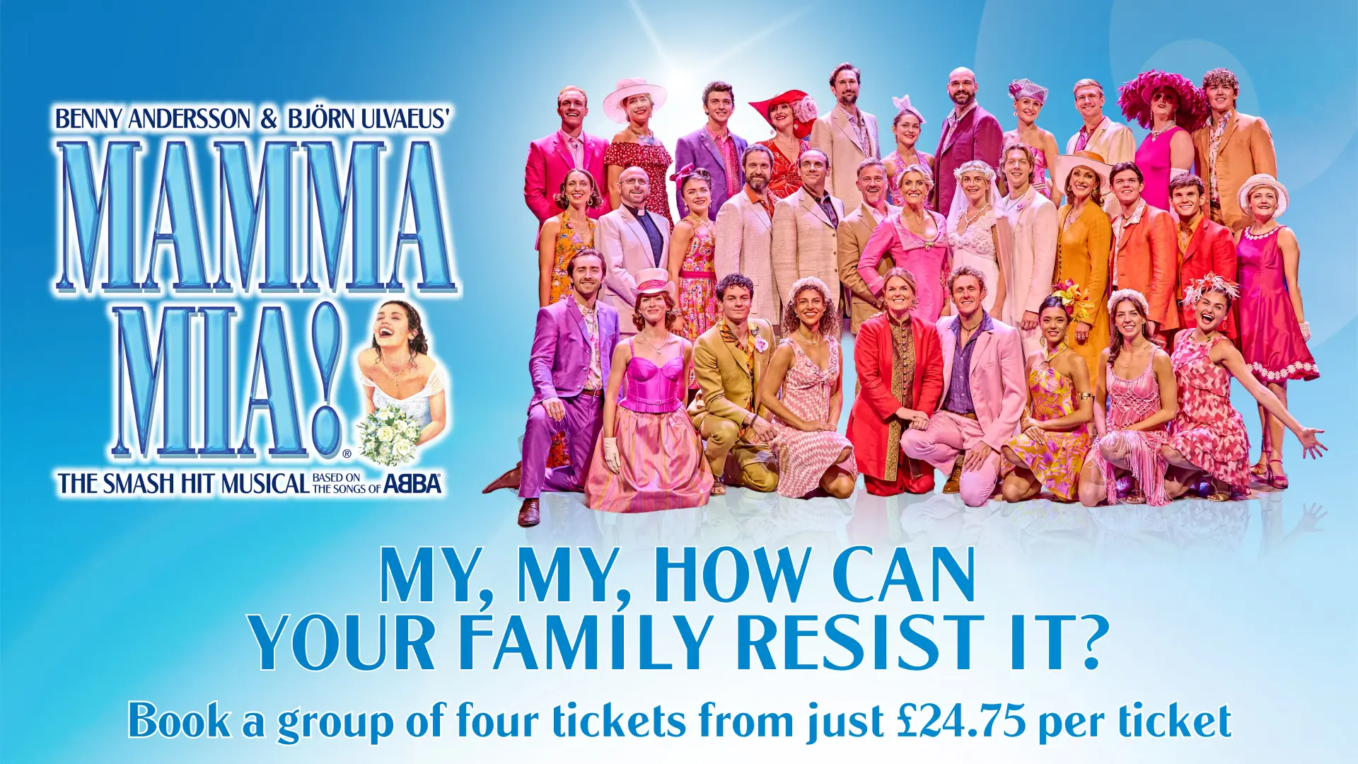 MAMMA MIA! Summer Family Tickets poster