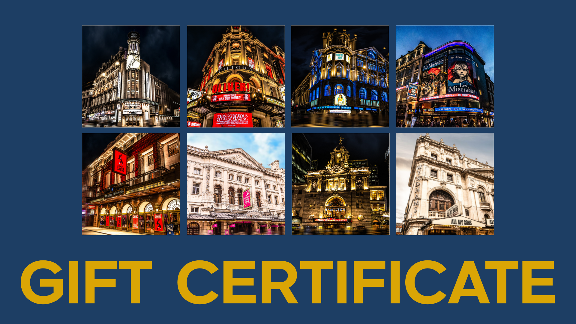 Delfont Mackintosh Theatres Gift Certificates poster