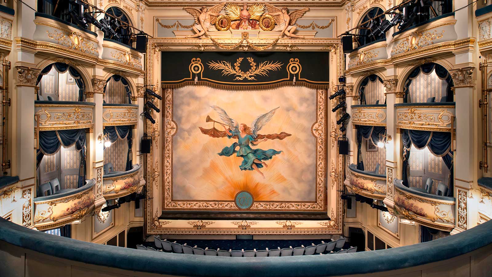 Wyndham's Theatre interior view of stage