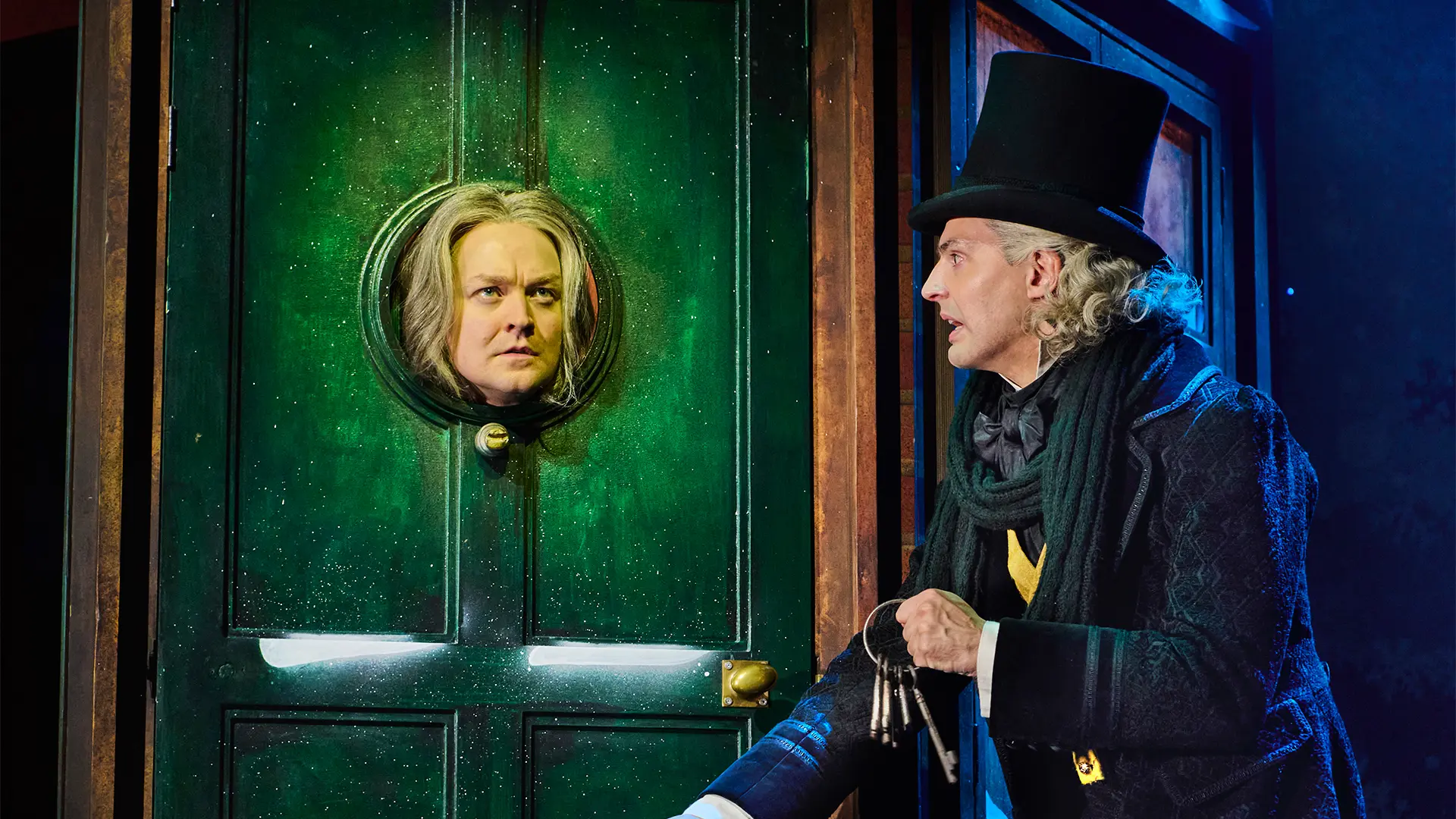 Christmas Carol Goes Wrong - Production shot. Photo credit Matt Crockett