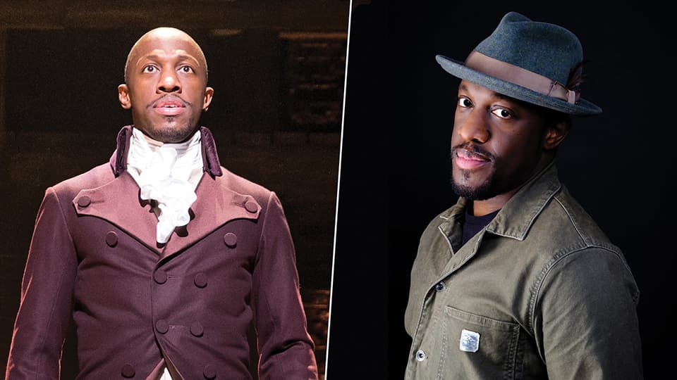 Giles Terera - Hamilton and Me production shot