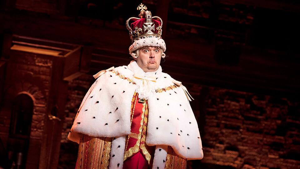 Joel Montague as King George III. Photo by Danny Kaan