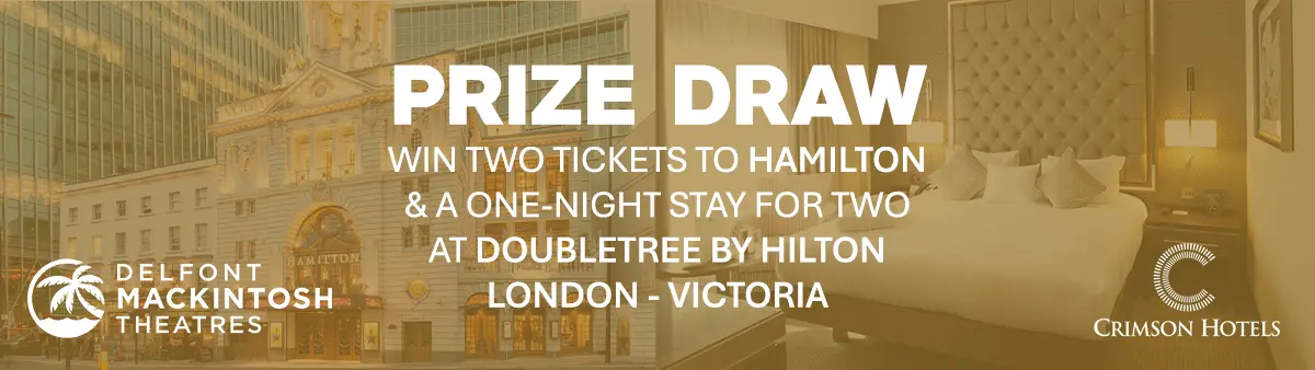 Hamilton &amp;amp; Crimson Hotels prize draw poster
